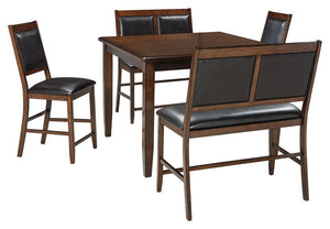 Meredy Counter Height Dining Table and Bar Stools (Set of 5)