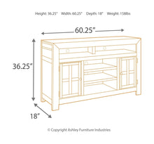 Gavelston 60" TV Stand with Electric Fireplace