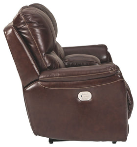 Dellington Power Reclining Loveseat with Console