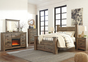 Trinell Storage Poster Bed