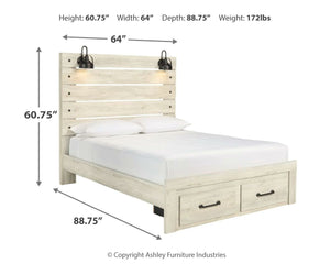 Cambeck Panel Bed with Storage