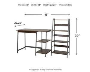 Soho Home Office Desk with Shelf