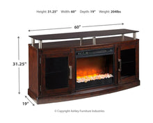 Chanceen 60" TV Stand with Electric Fireplace