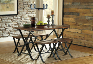 Freimore Dining Table and Stools (Set of 5)