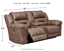 Stoneland Power Reclining Loveseat with Console