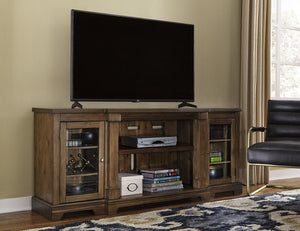 Flynnter 75" TV Stand with Electric Fireplace