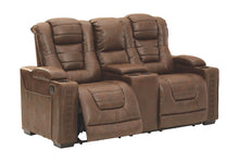 Owner's Box Power Reclining Loveseat with Console