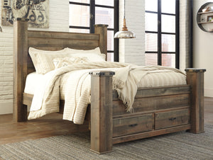 Trinell Storage Poster Bed