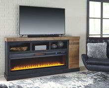 Tonnari 74" TV Stand with Electric Fireplace