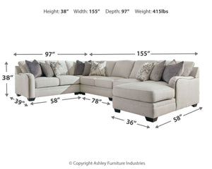 Dellara Sectional with Chaise