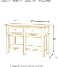 Gately Sofa/Console Table