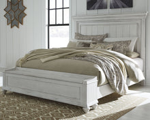 Kanwyn Panel Bed with Storage Bench