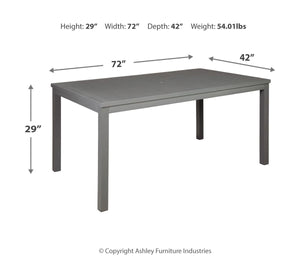 Okada Dining Table with Umbrella Option