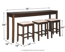 Rokane Counter Height Dining Table and Bar Stools (Set of 4)