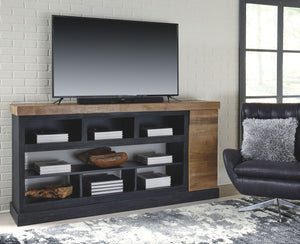 Tonnari 74" TV Stand with Electric Fireplace