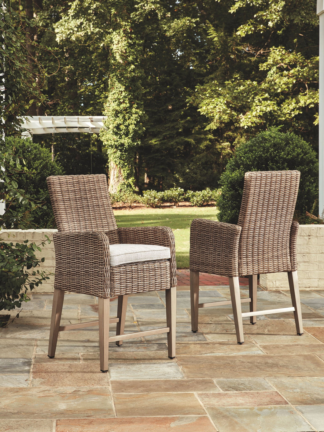 Beachcroft Bar Stool with Cushion (Set of 2)