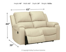 Rackingburg Reclining Loveseat