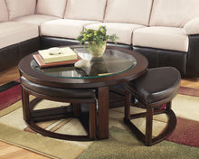 Marion Coffee Table with Nesting Stools