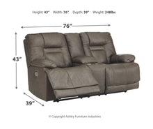 Wurstrow Power Reclining Loveseat with Console