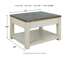 Bolanburg Coffee Table with Lift Top