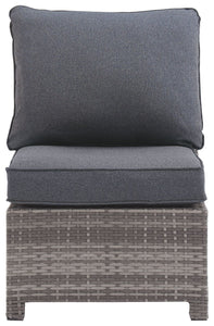 Salem Beach Armless Chair with Cushion