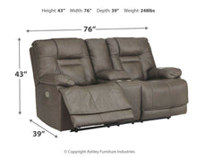 Wurstrow Power Reclining Loveseat with Console