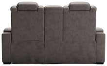 HyllMont Power Reclining Loveseat with Console