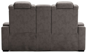 HyllMont Power Reclining Loveseat with Console