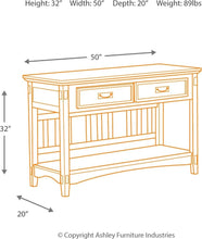 Cross Island Sofa/Console Table