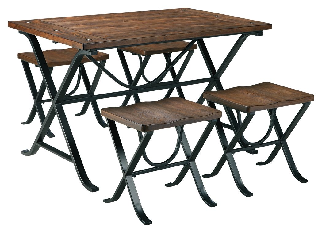 Freimore Dining Table and Stools (Set of 5)