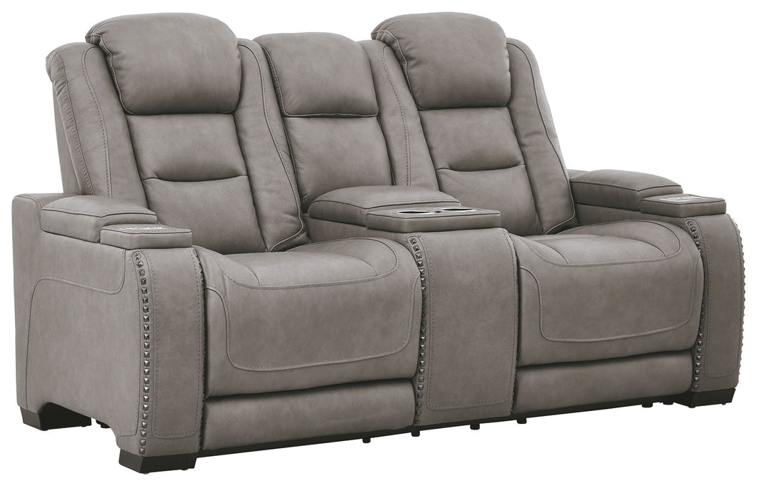The Man-Den Power Reclining Loveseat with Console