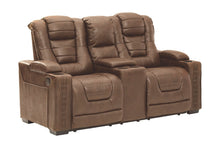 Owner's Box Power Reclining Loveseat with Console