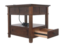 Gately End Table with Storage & Power Outlets
