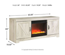 Bellaby 63" TV Stand with Fireplace