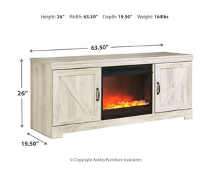 Bellaby 63" TV Stand with Fireplace