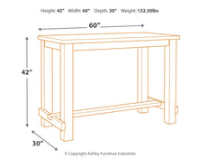 Drewing Bar Height Table