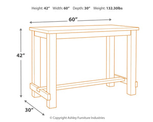 Drewing Bar Height Table