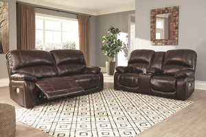 Hallstrung Power Reclining Loveseat with Console