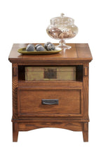 Cross Island Island End Table with Power Outlets