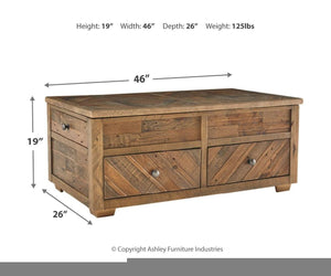 Grindleburg Coffee Table with Lift Top
