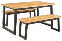 Town Wood Outdoor Dining Table Set (Set of 3)