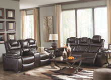 Warnerton Power Reclining Loveseat with Console