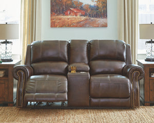 Buncrana Power Reclining Loveseat with Console