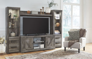 Wynnlow 4-Piece Entertainment Center with Electric Fireplace