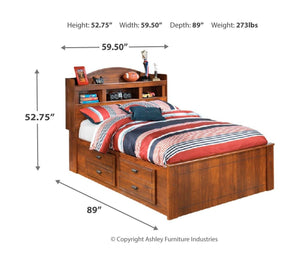 Barchan Storage Bookcase Bed