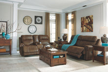 Austere Power Reclining Loveseat with Console