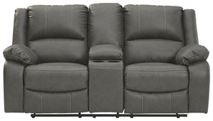 Calderwell Reclining Loveseat with Console