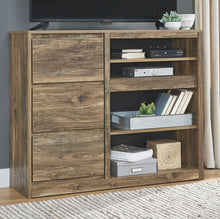 Rusthaven Media Chest with Electric Fireplace