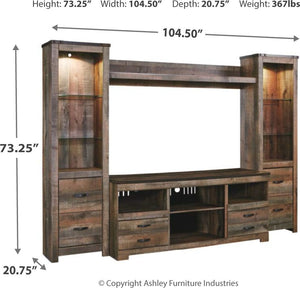 Trinell 4-Piece Entertainment Center