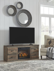 Trinell 63" TV Stand with Electric Fireplace